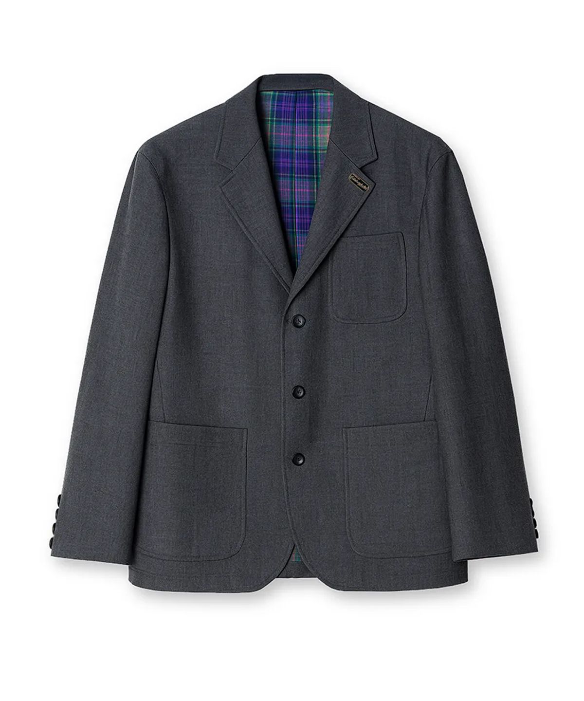 에든버러클럽(EDINBURGH CLUB) 3 BUTTON SPORTS SET-UP JACKET (GREY)