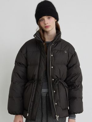 디테처블 후디드 다운 점퍼_RAF4JP2001BK