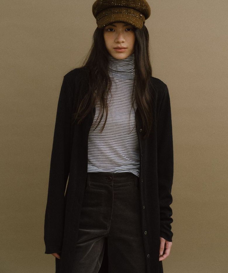 FOND CARDIGAN ONE PIECE (BLACK)