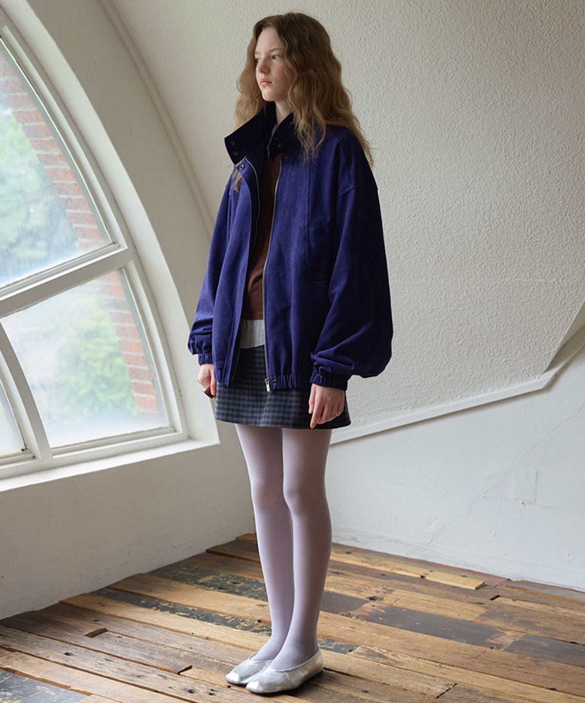 뮈르뮈르(MURMURE) 루네 체크 울 스커트_Lune skirts