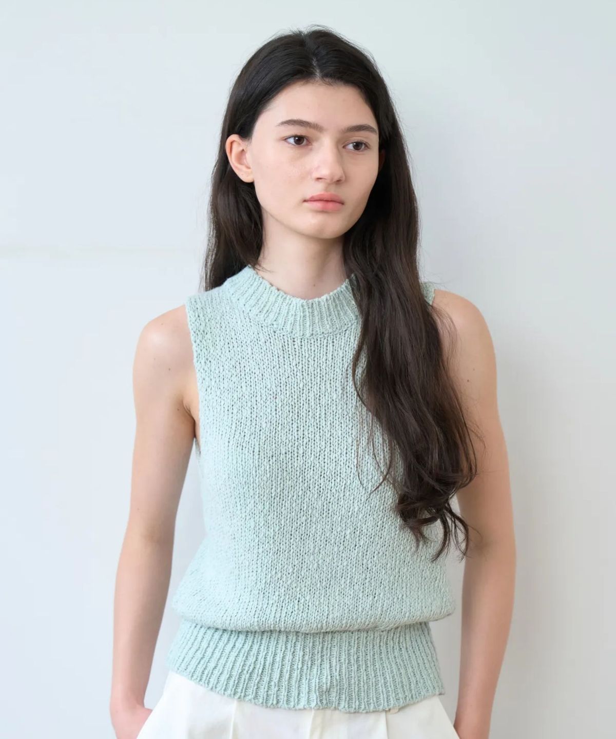 얼디르(EOLTR) Cotton Bubble Kinit Sleeveless, Mint