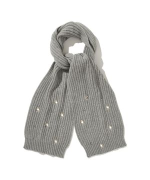 (DUC) Eyelet Stud Muffler Gray