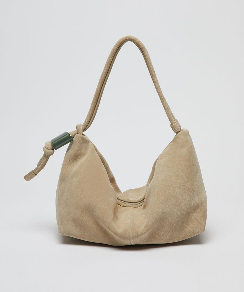 Ridge shoulder bag(Suede cream)_OVBAX26004SCR