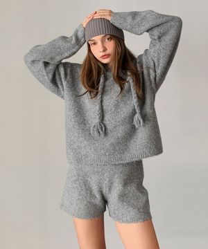 Sophie Knit Hoodie (2colors)