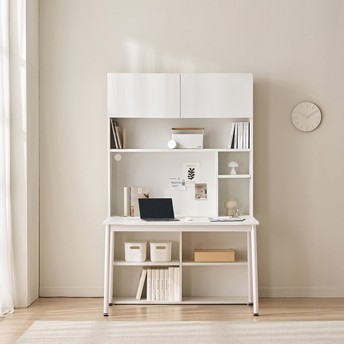 삼익가구(SAMICK) 스마트모어 1200 책상세트 A타입(책상+책장)