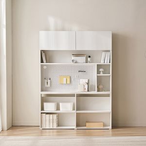 스마트모어 1400 타공판 전면 책장