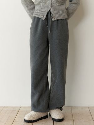 Oui fleece sweat pants (charcoal)