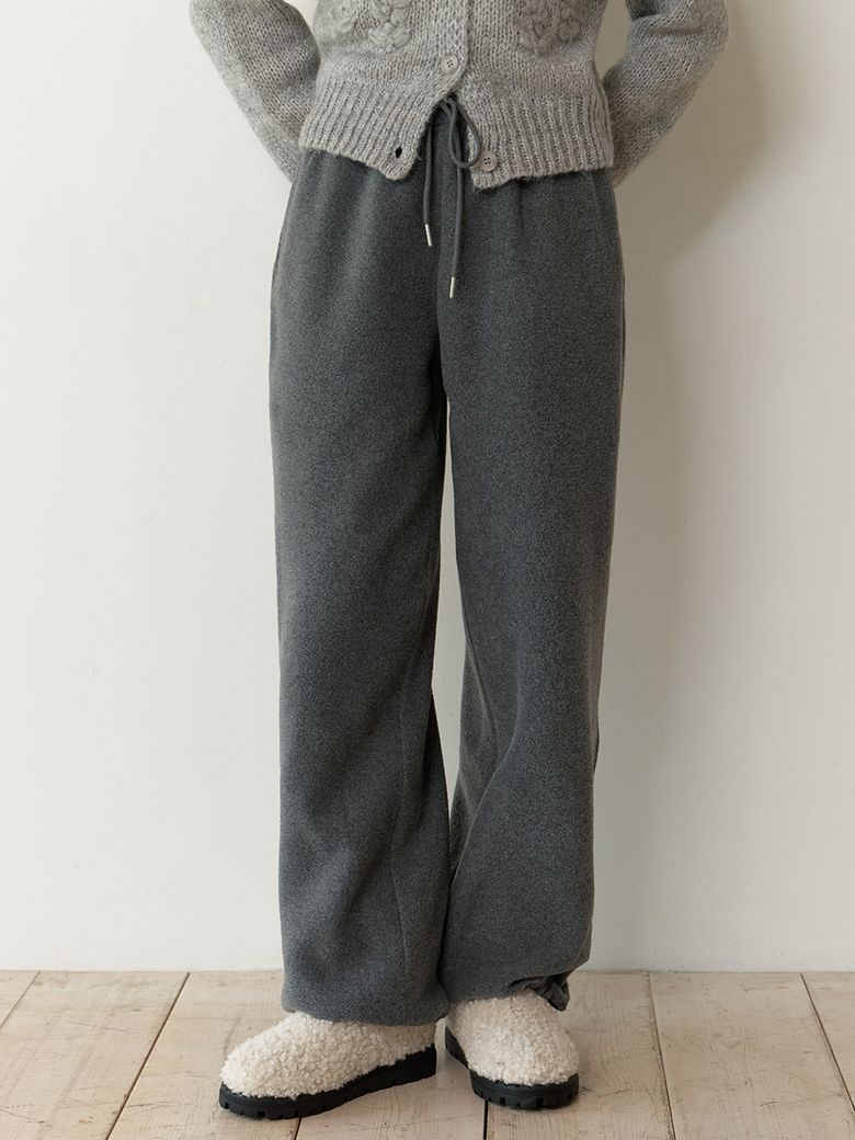 Oui fleece sweat pants (charcoal)