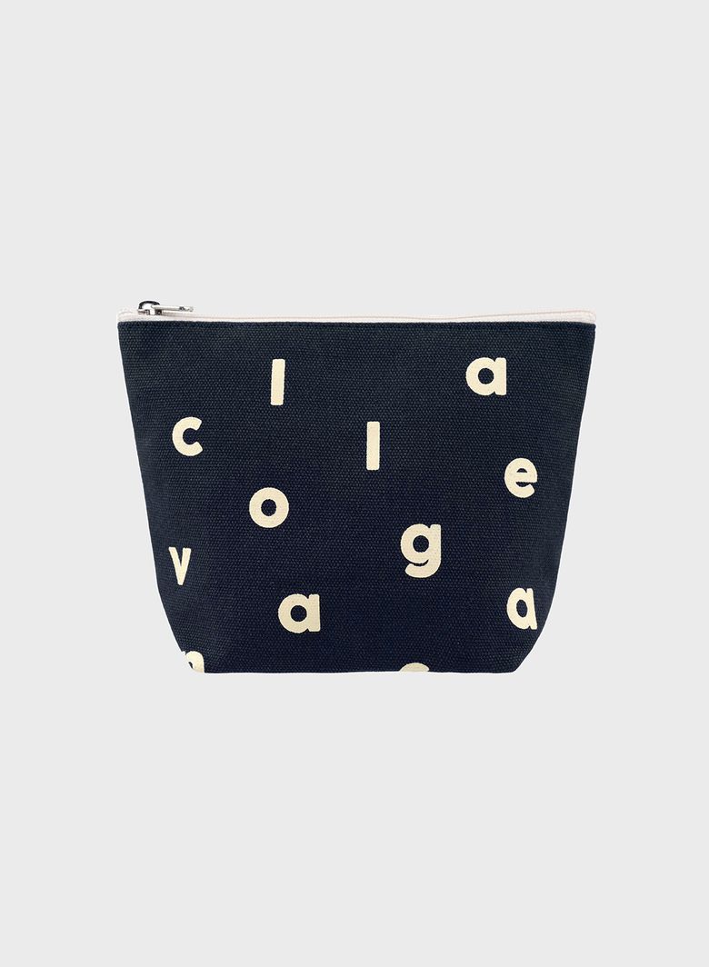 Logo Alphabet Color Pouch (파우치)-Navy