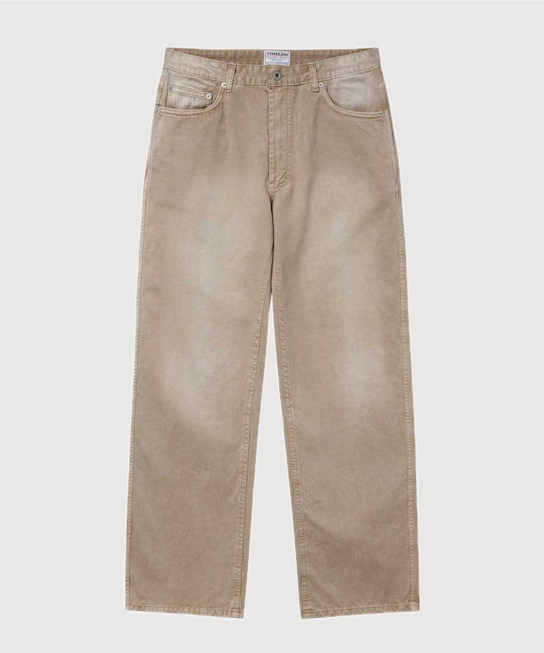 5PK Old chino pants Washed beige