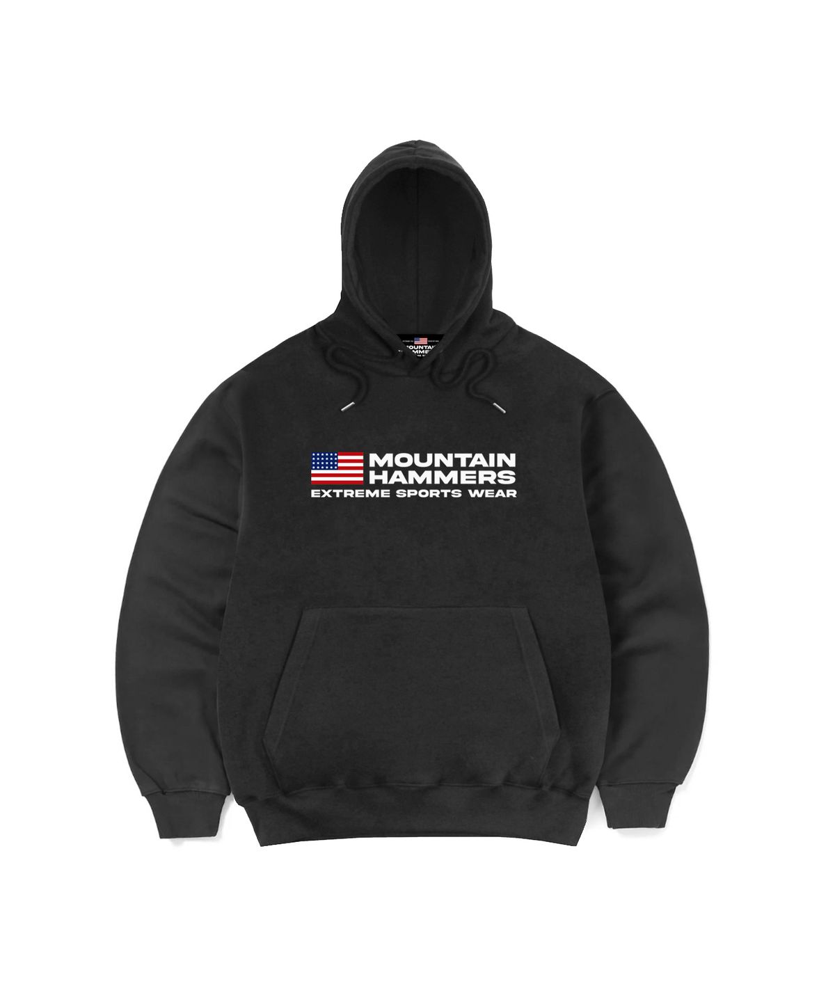 마운틴해머스(MOUNTAINHAMMERS) 아메리칸 로고 후드티 블랙