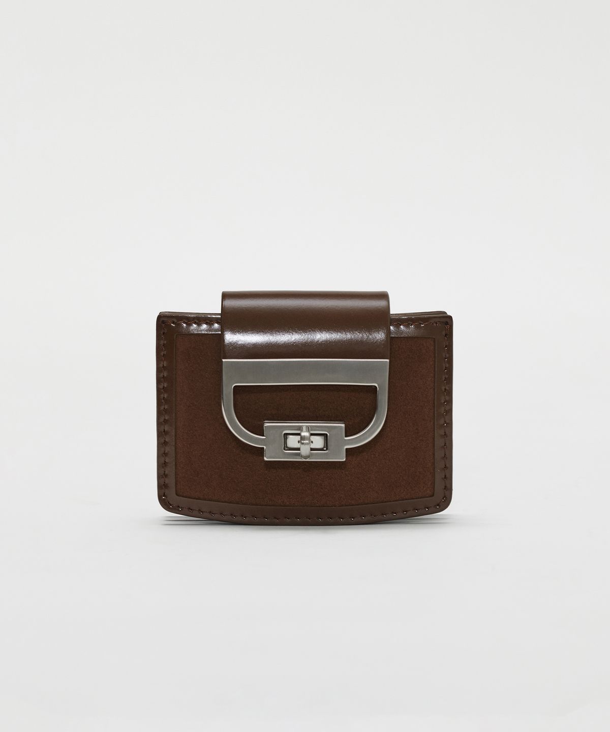 에클라(EKLAR) Arco wallet (Suede Brown)