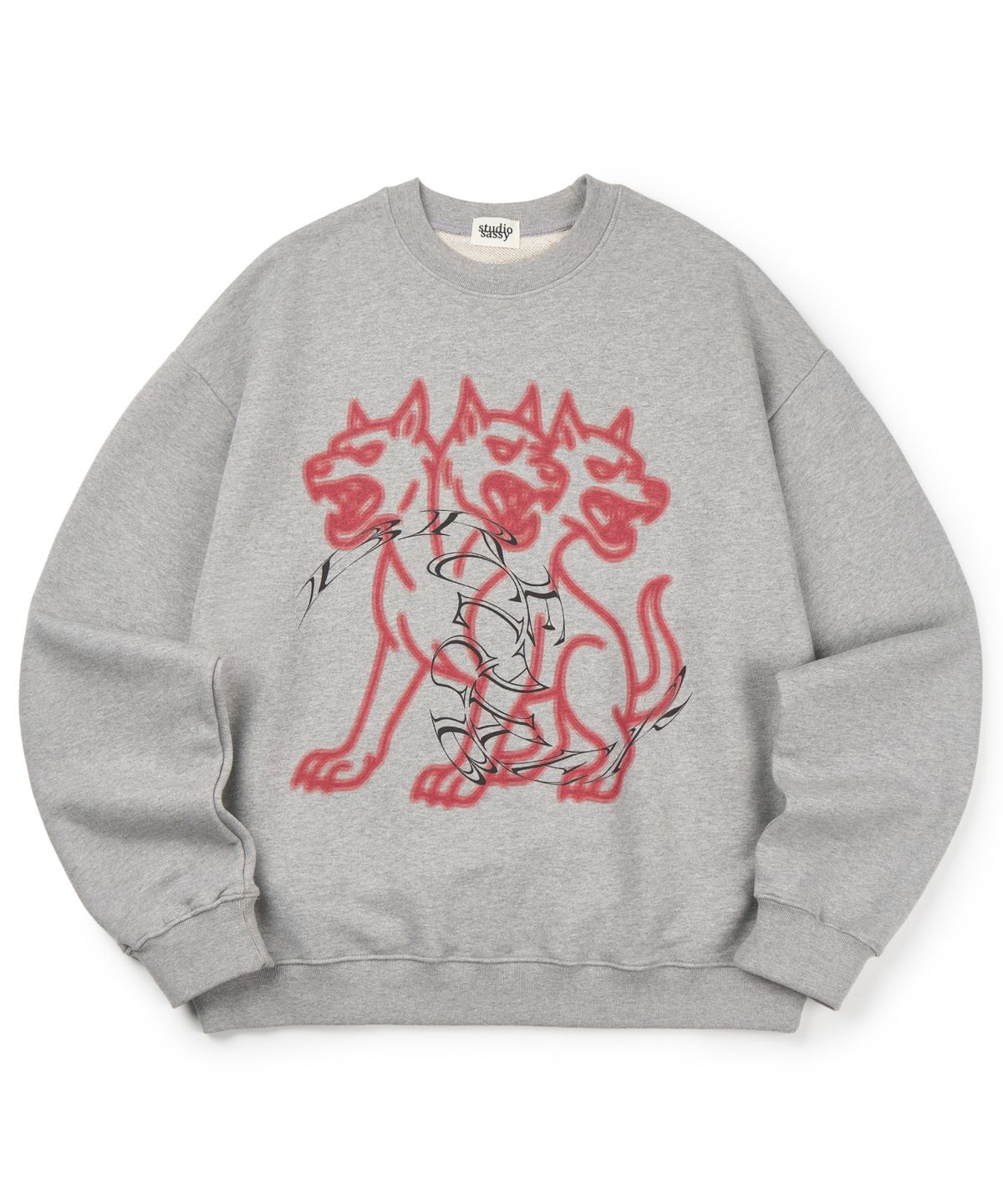 유얼쎄시(YOUR SASSY) Cerberus Sweatshirt (GRAY)