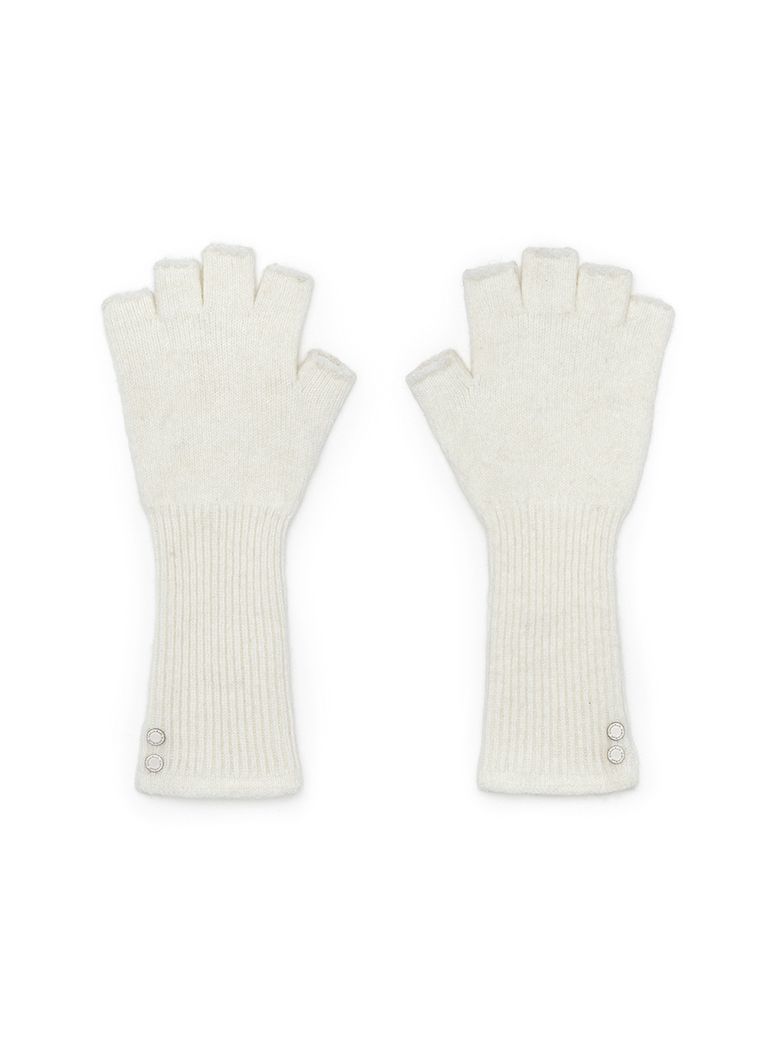 FINGERLESS HAND WARMER IN IVORY