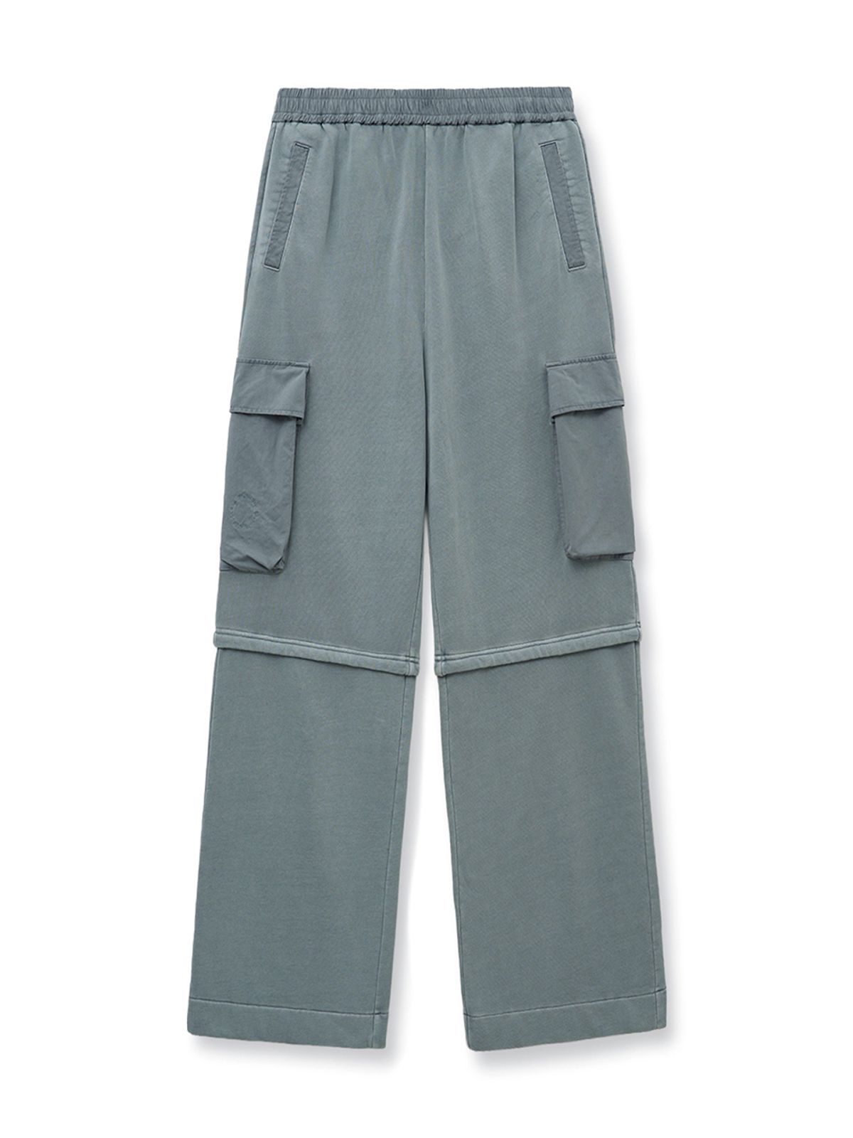 마뗑킴(MATIN KIM) PIGMENT DYED CARGO PANTS FOR MEN IN LIGHT GREY