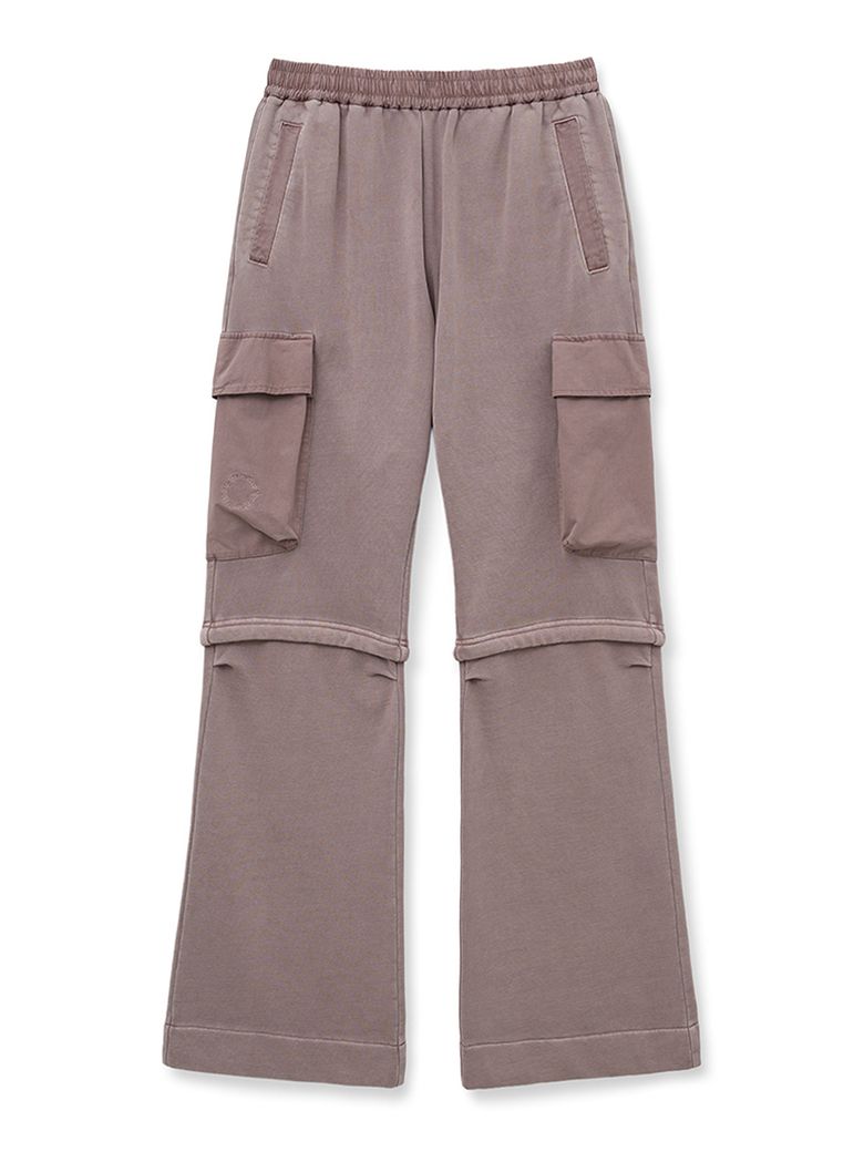 PIGMENT DYED CARGO PANTS FOR WOMEN IN PINK