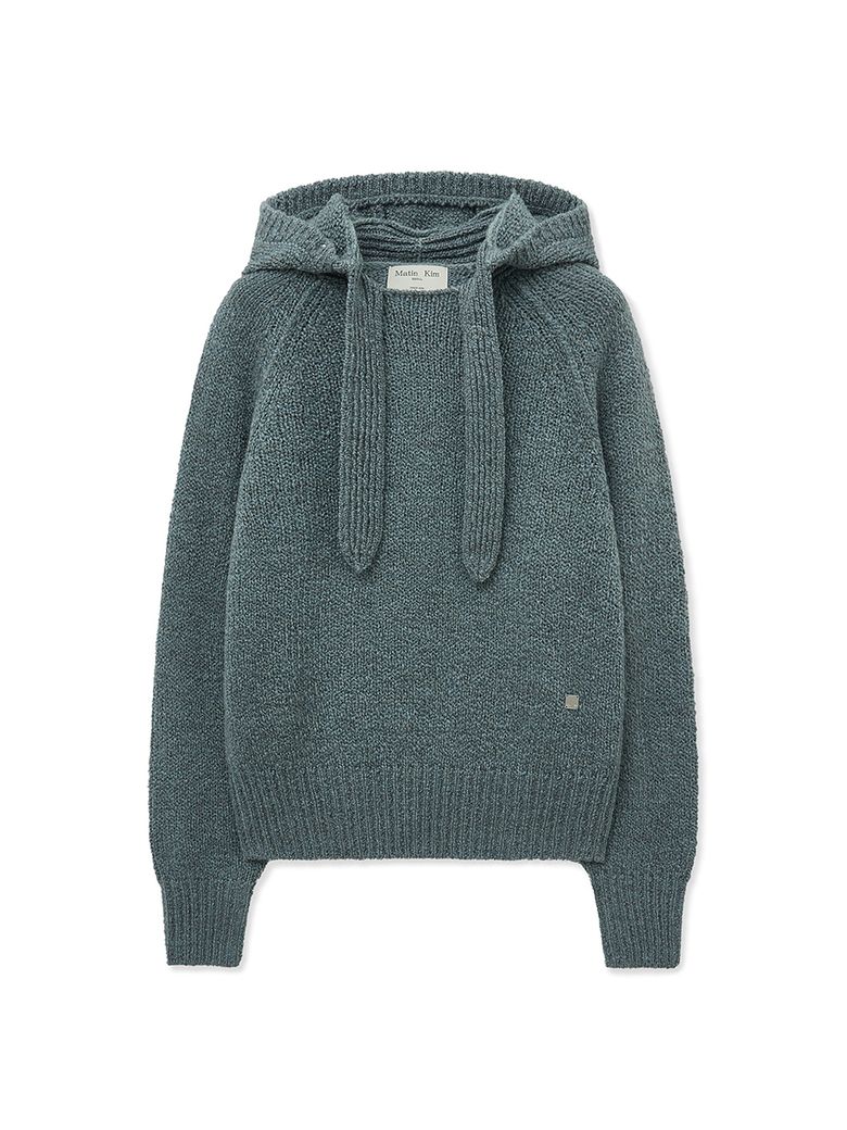 MUFFLER POINT HOODY PULLOVER IN BLUE