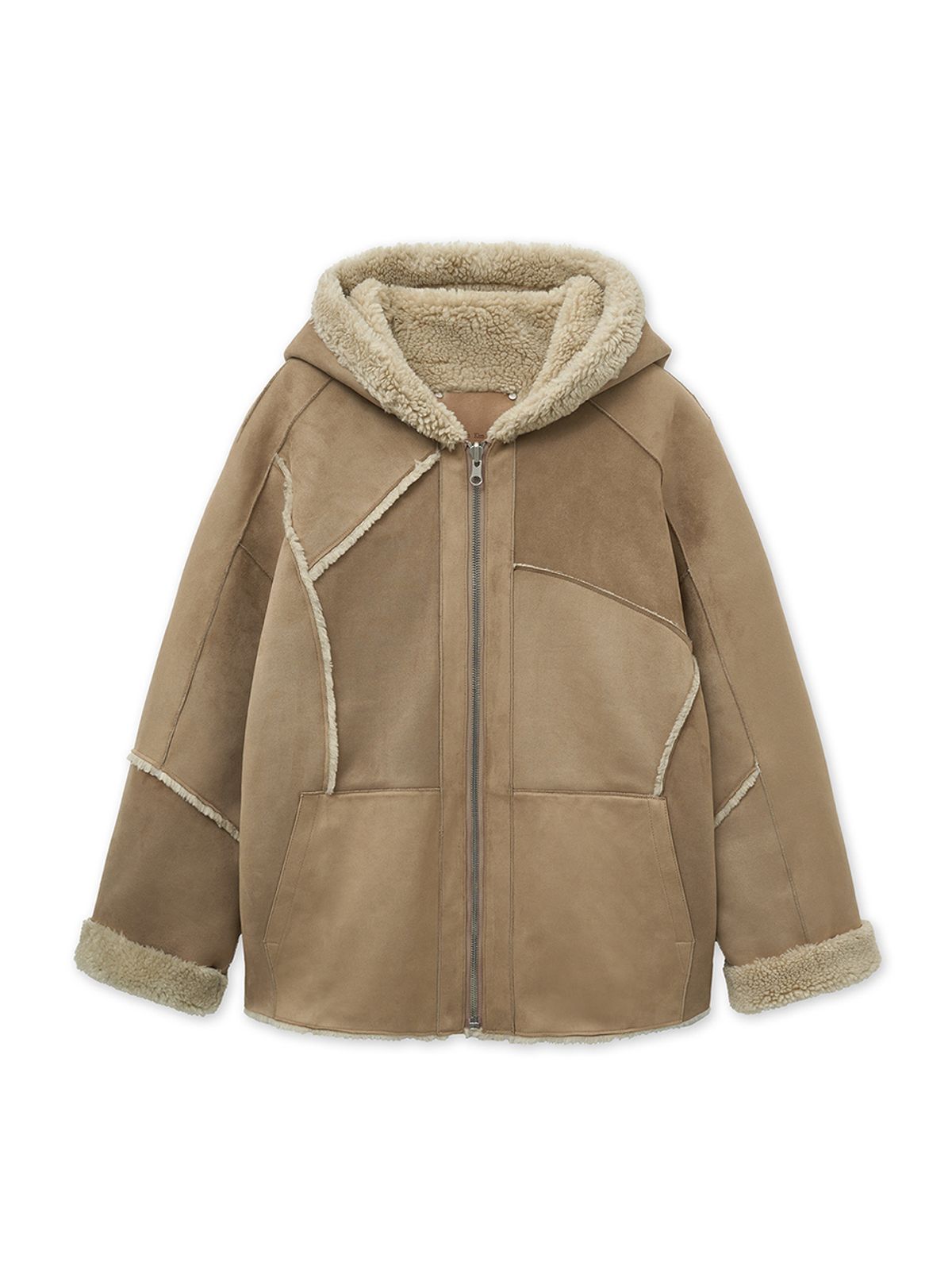 마뗑킴(MATIN KIM) REVERSIBLE HOODY MUSTANG IN BEIGE
