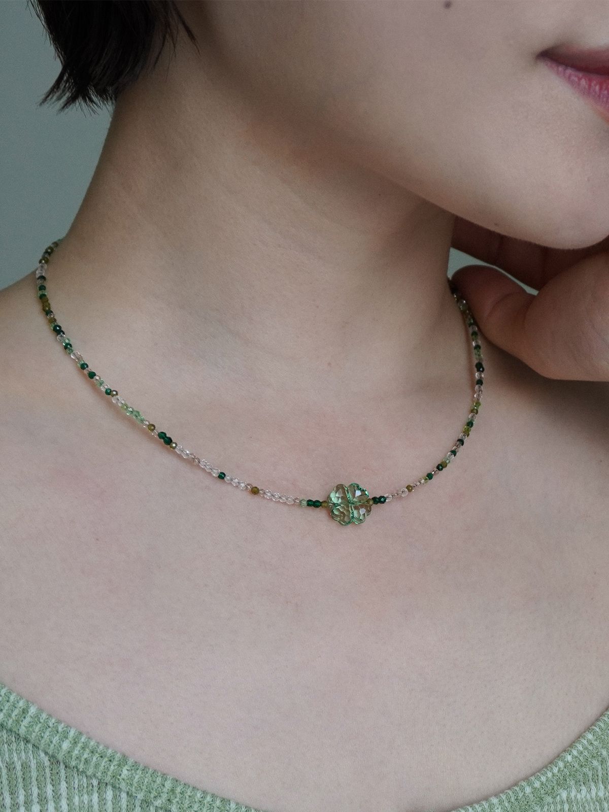 제마드(GEMADE) Lucky clover necklace #N048