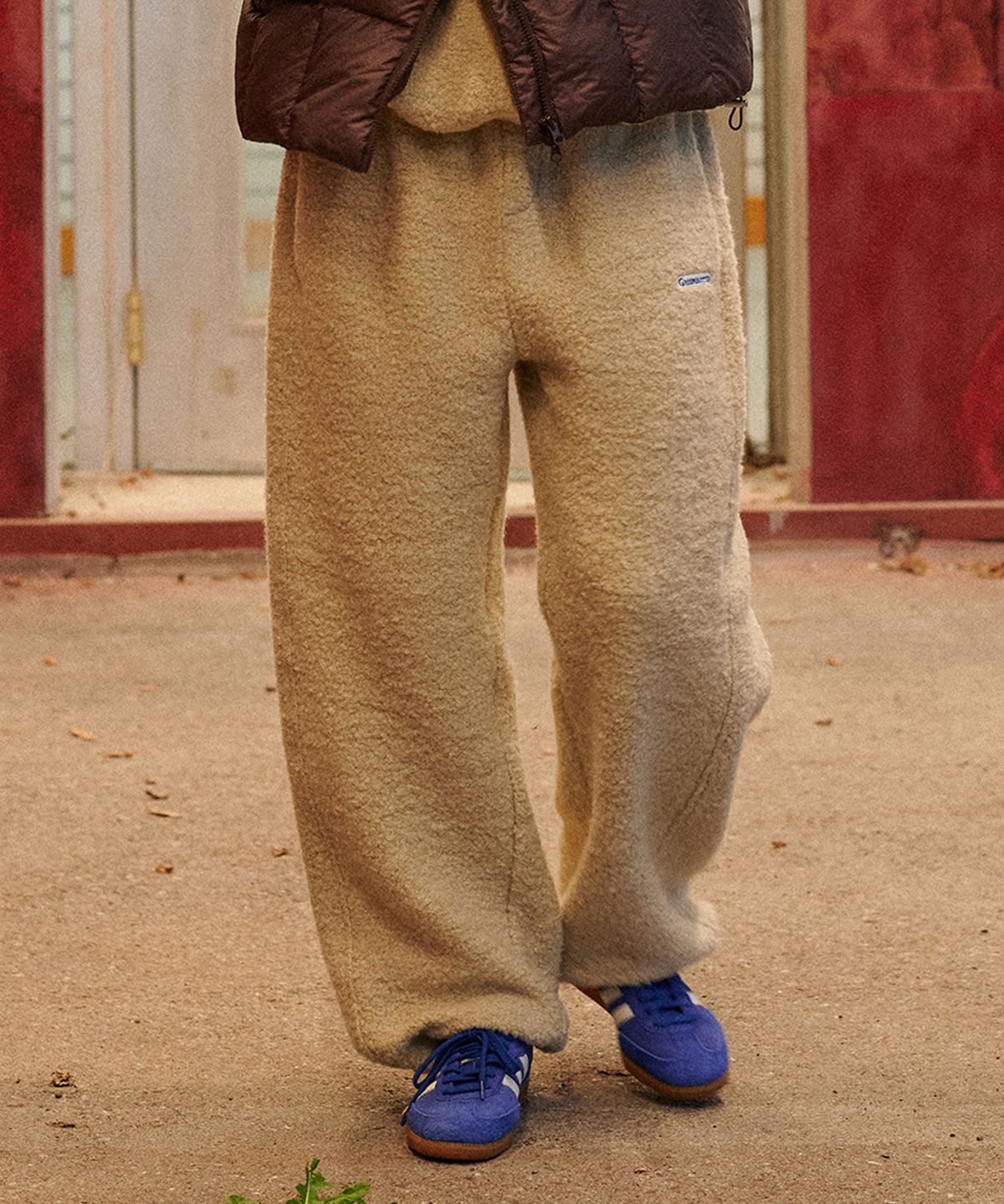 그린버터(GREENBUTTER) Teddy Wool Pants (Sand Beige)