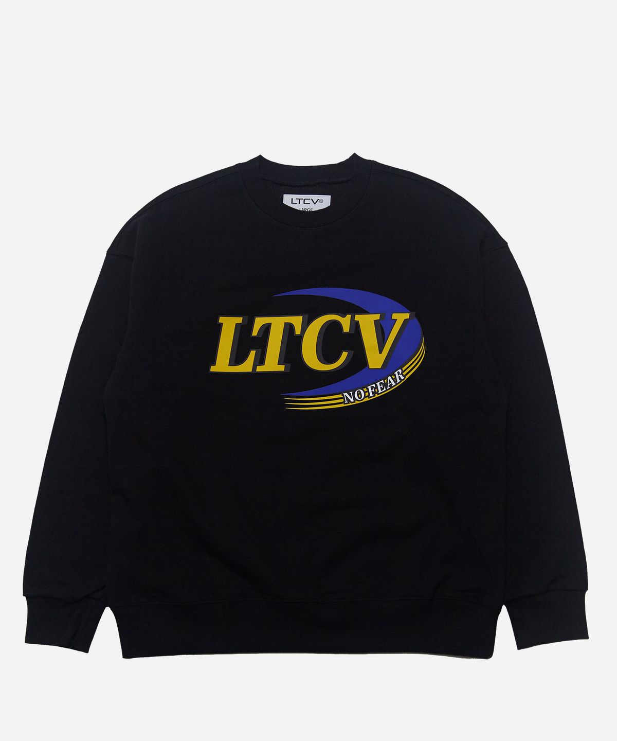 라이프타임콜렉티브(LIFETIMECOLLECTIVE) 노피어 로고 맨투맨 블랙