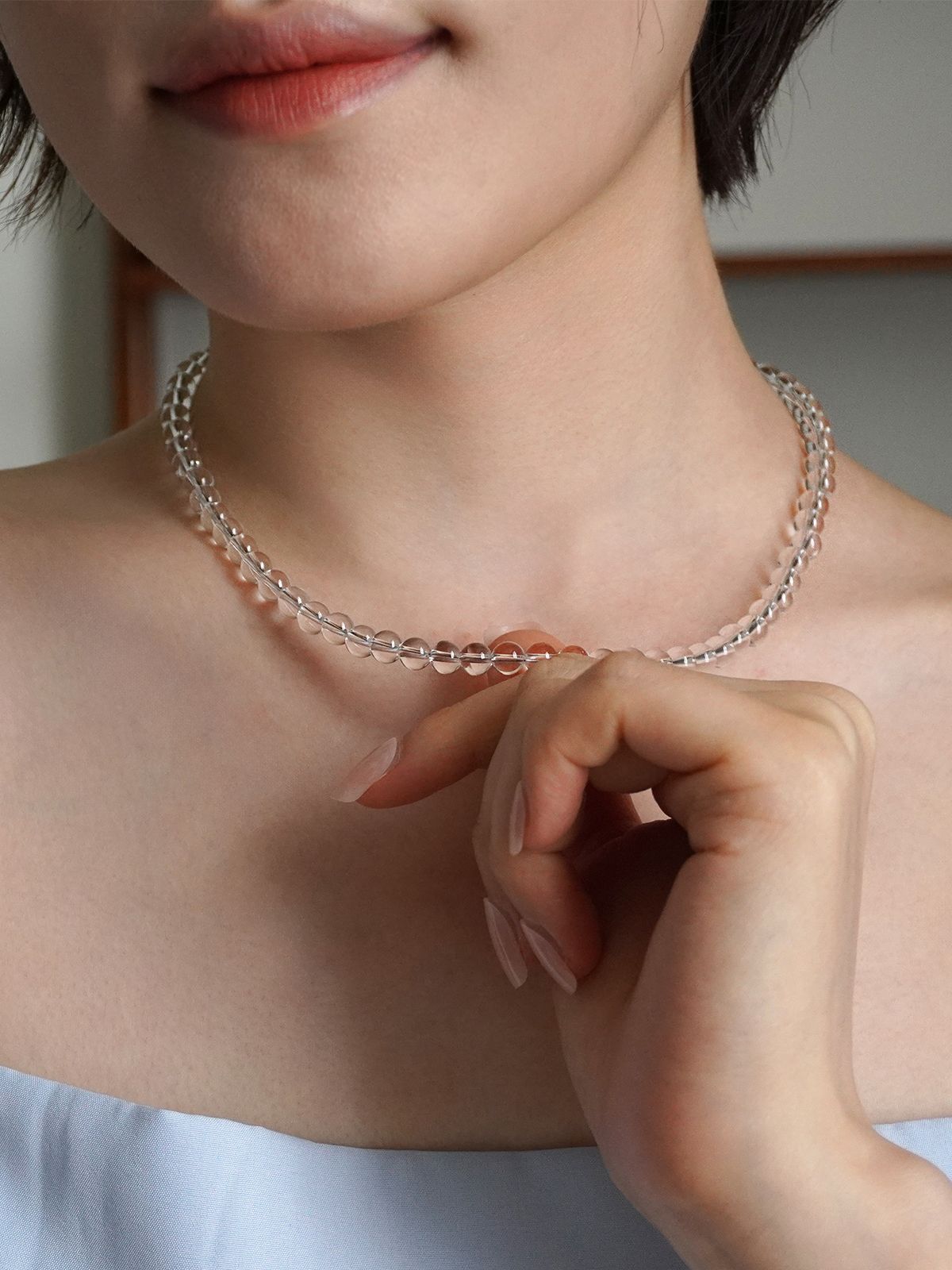 제마드(GEMADE) Crystal lake necklace #N056