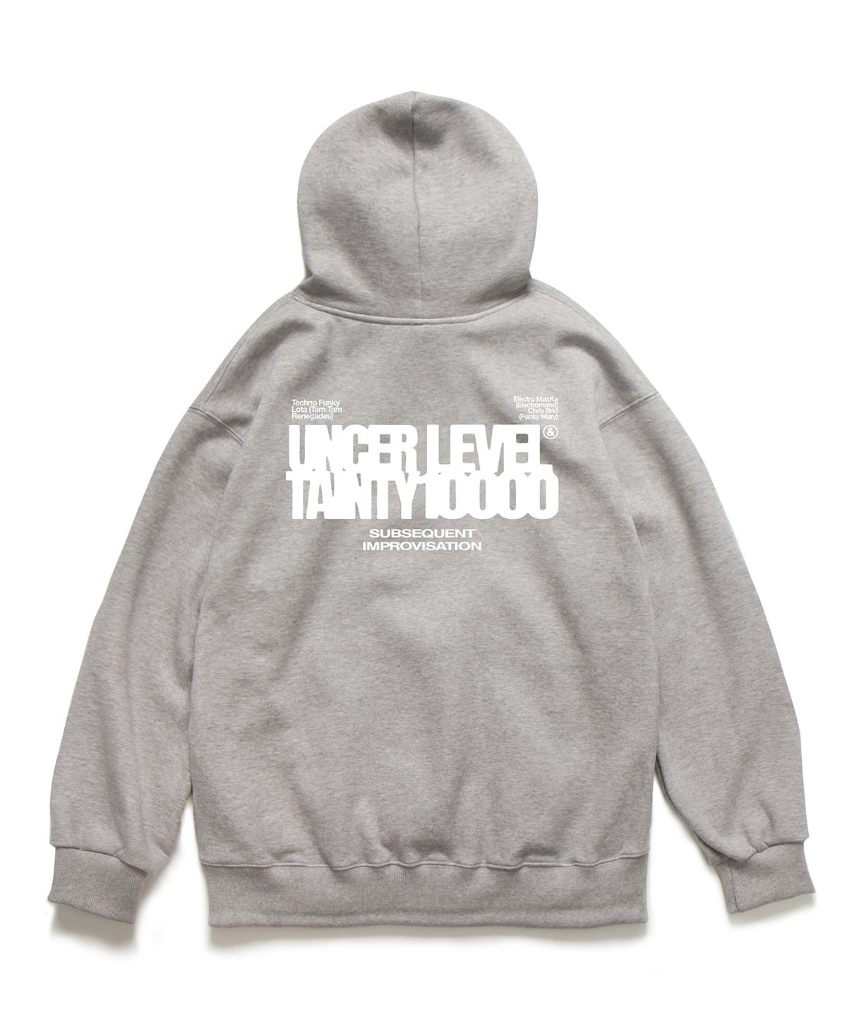 앱놀머씽(ABNORMALTHING) LEVEL 루즈핏 후드 그레이 (LEVEL HOOD GREY)