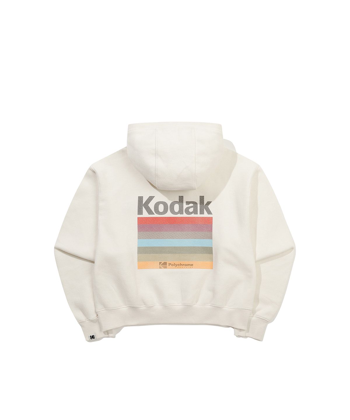 코닥(KODAK) 레인보우 스노우워싱 기모 후드 우먼 IVORY
