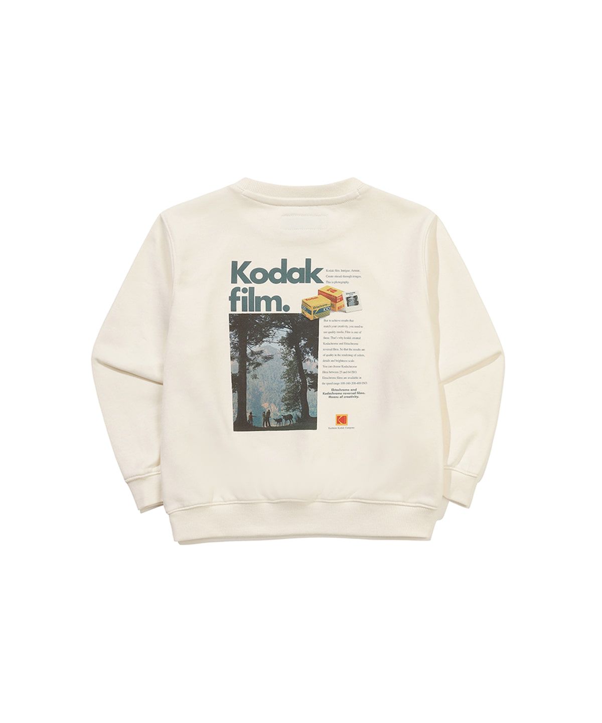 코닥 키즈(KODAK KIDS) 씨너리 그래픽 맨투맨 키즈 IVORY