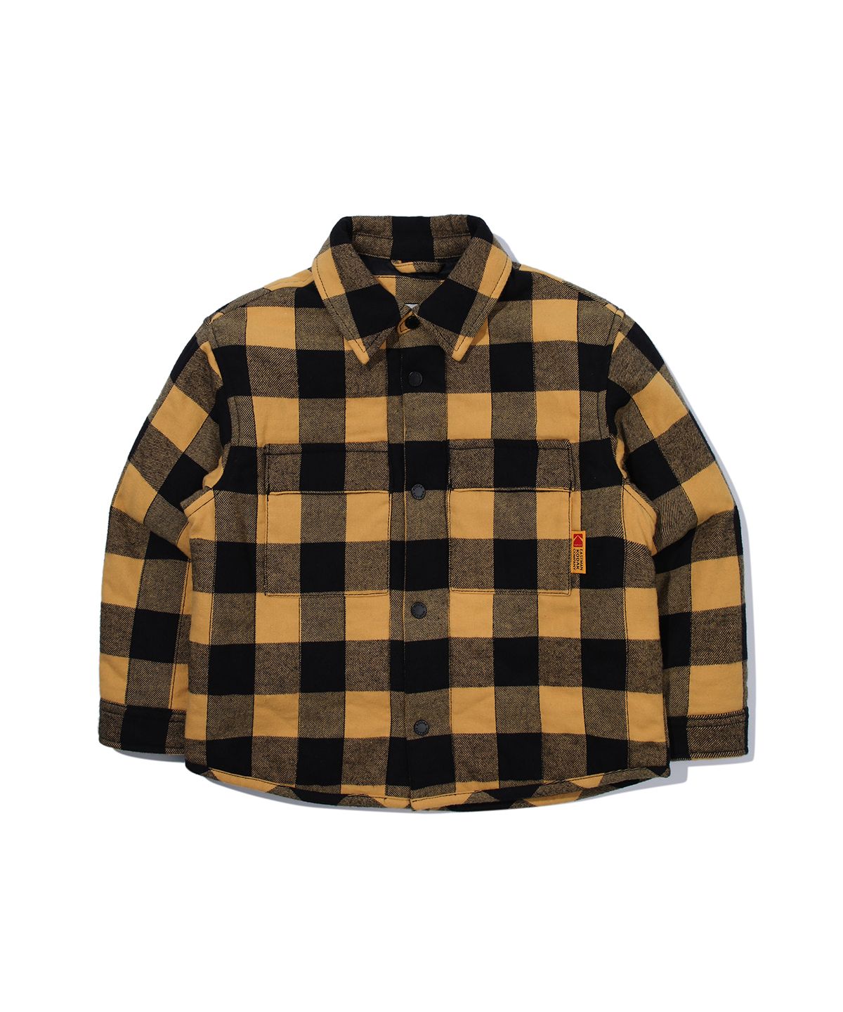 코닥 키즈(KODAK KIDS) 체크 패딩 셔켓 키즈 YELLOW