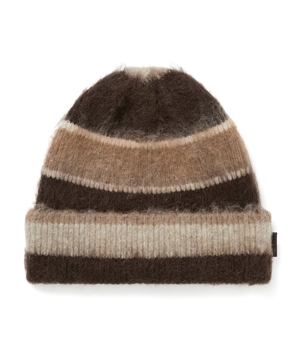 디스이즈네버댓(THISISNEVERTHAT) Striped Mohair Beanie Brown