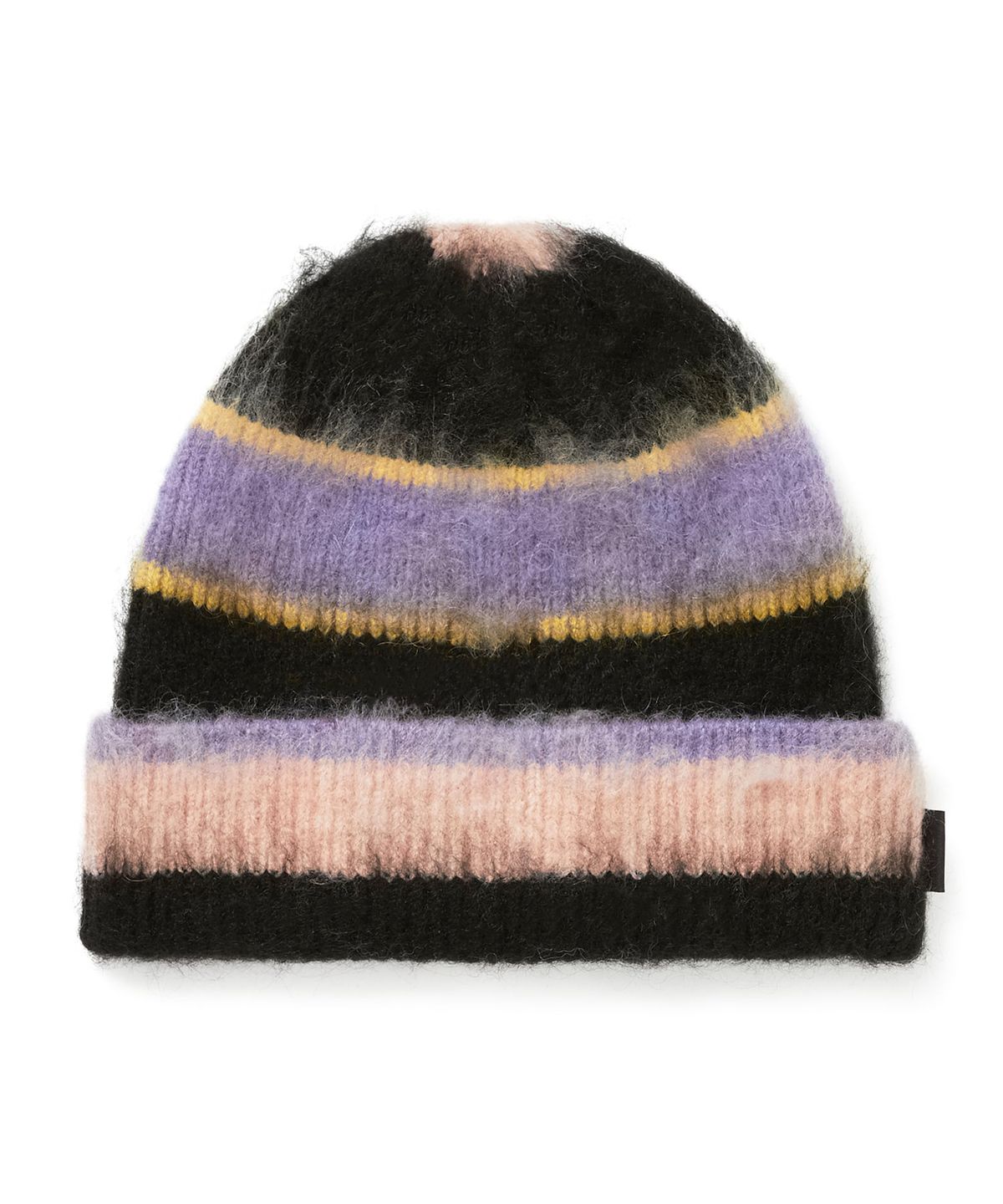 디스이즈네버댓(THISISNEVERTHAT) Striped Mohair Beanie Black