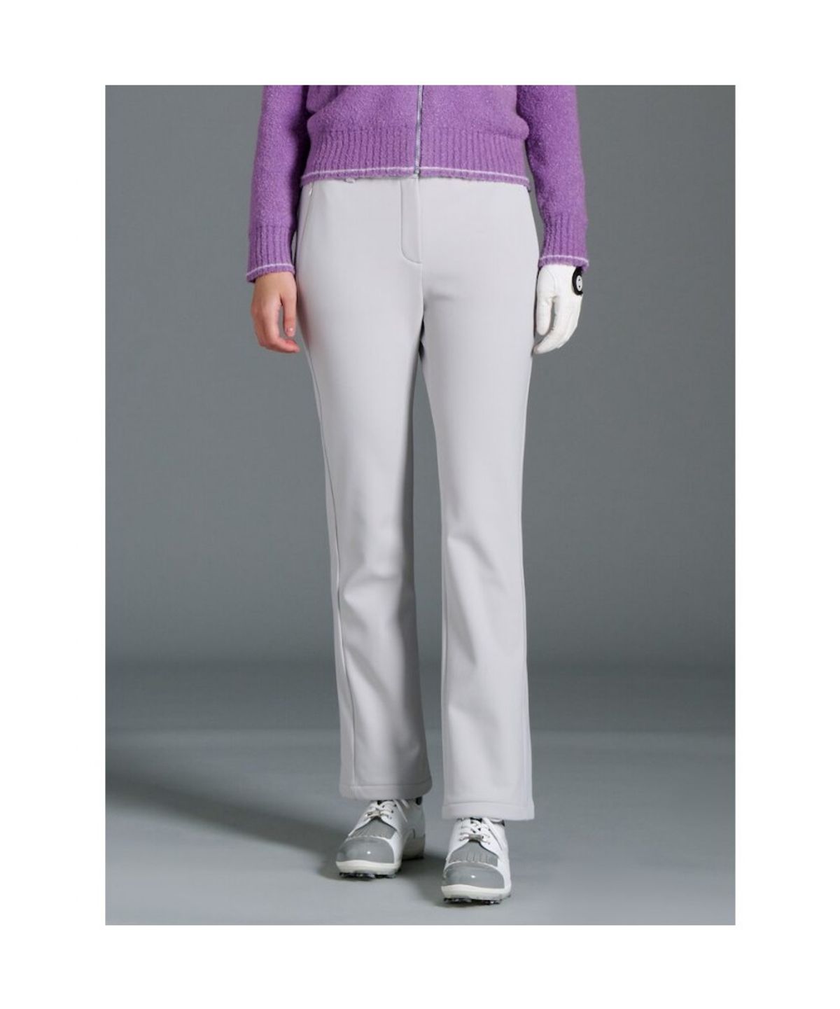 빈폴골프(BEANPOLE GOLF) 여성 뉴본딩 핏업 부츠컷 팬츠 - 라이트 그레이