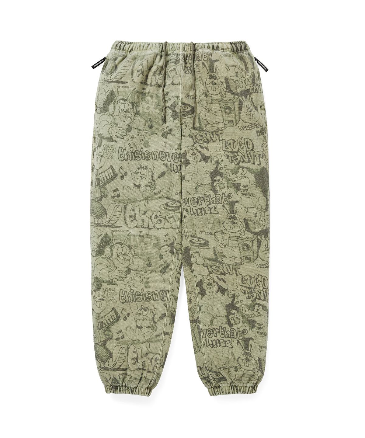 디스이즈네버댓(THISISNEVERTHAT) Crazy BIG Sweatpant Graffiti