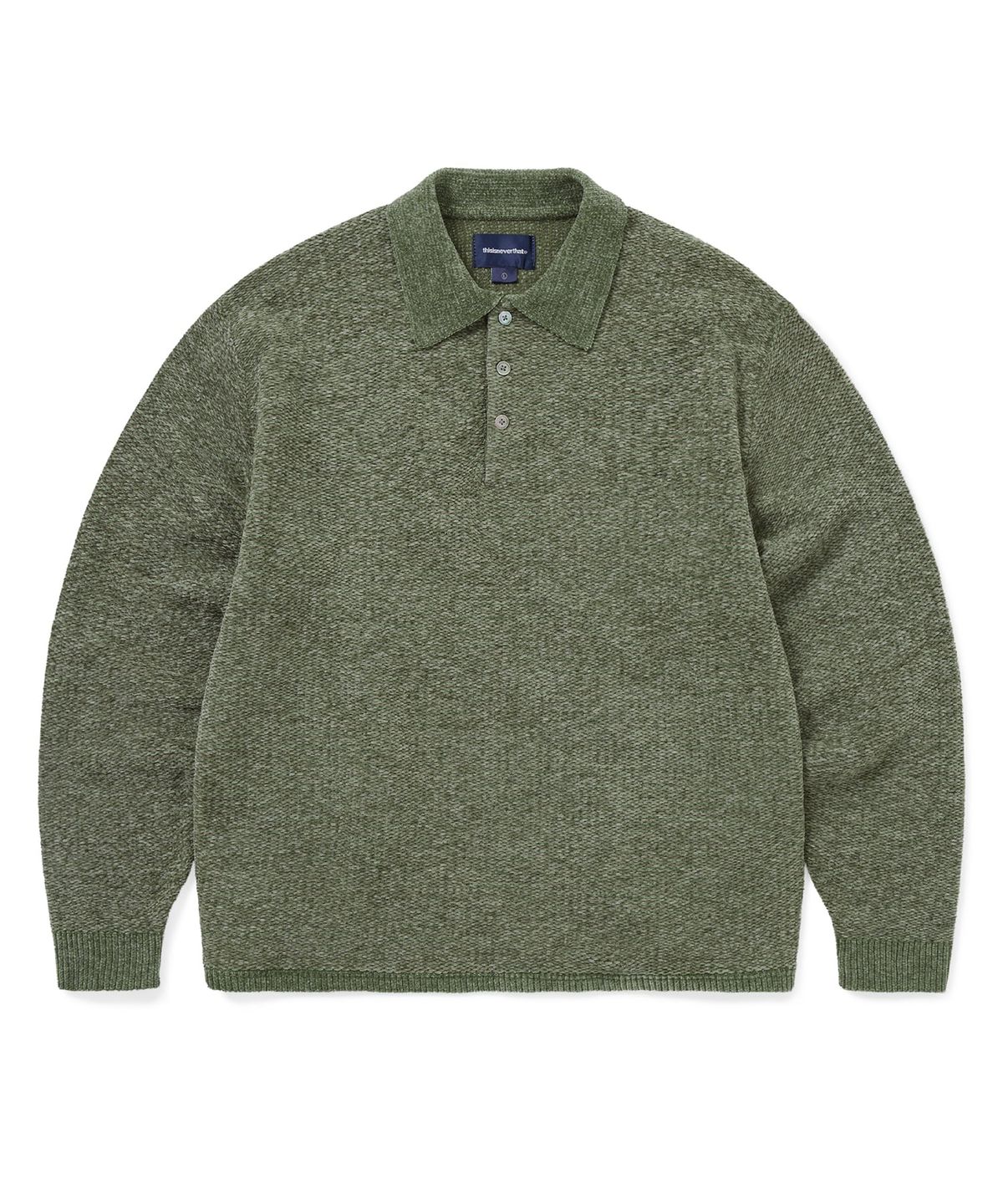 디스이즈네버댓(THISISNEVERTHAT) Velvet Knit Polo Green