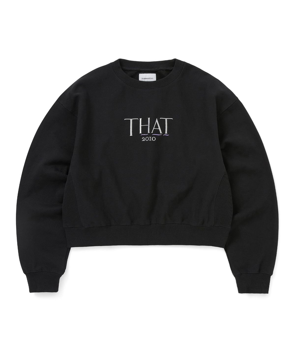 디스이즈네버댓(THISISNEVERTHAT) THAT 2010 W Crewneck Black