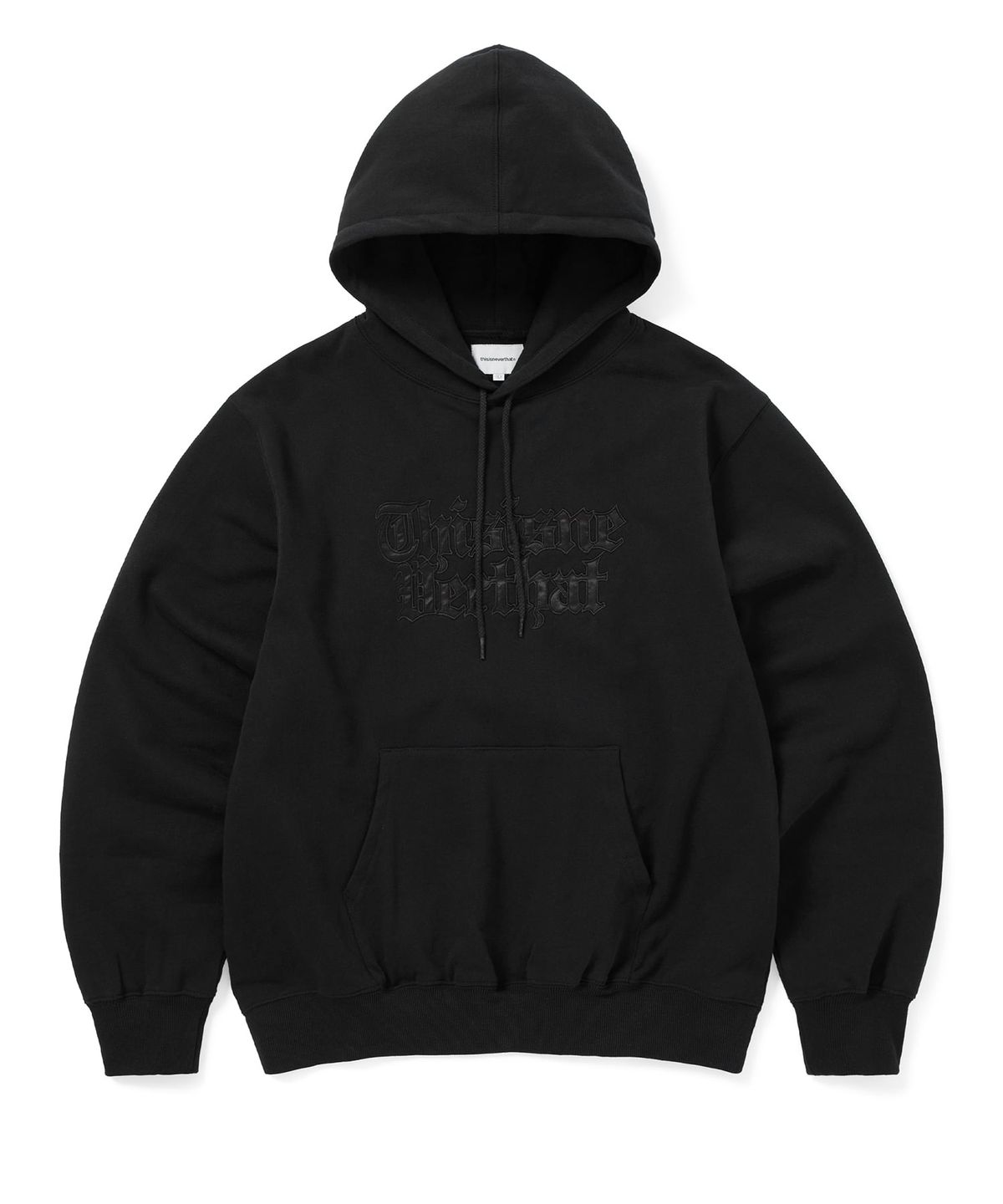 디스이즈네버댓(THISISNEVERTHAT) Old English Logo Hoodie Black