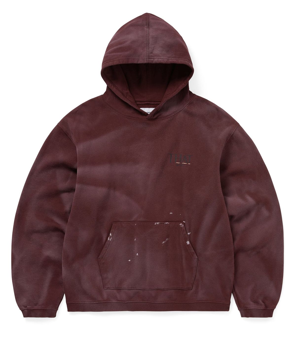디스이즈네버댓(THISISNEVERTHAT) Faded THAT 2010 Hoodie Burgundy