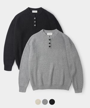 테오 헨리넥 하찌 크롭니트_3color