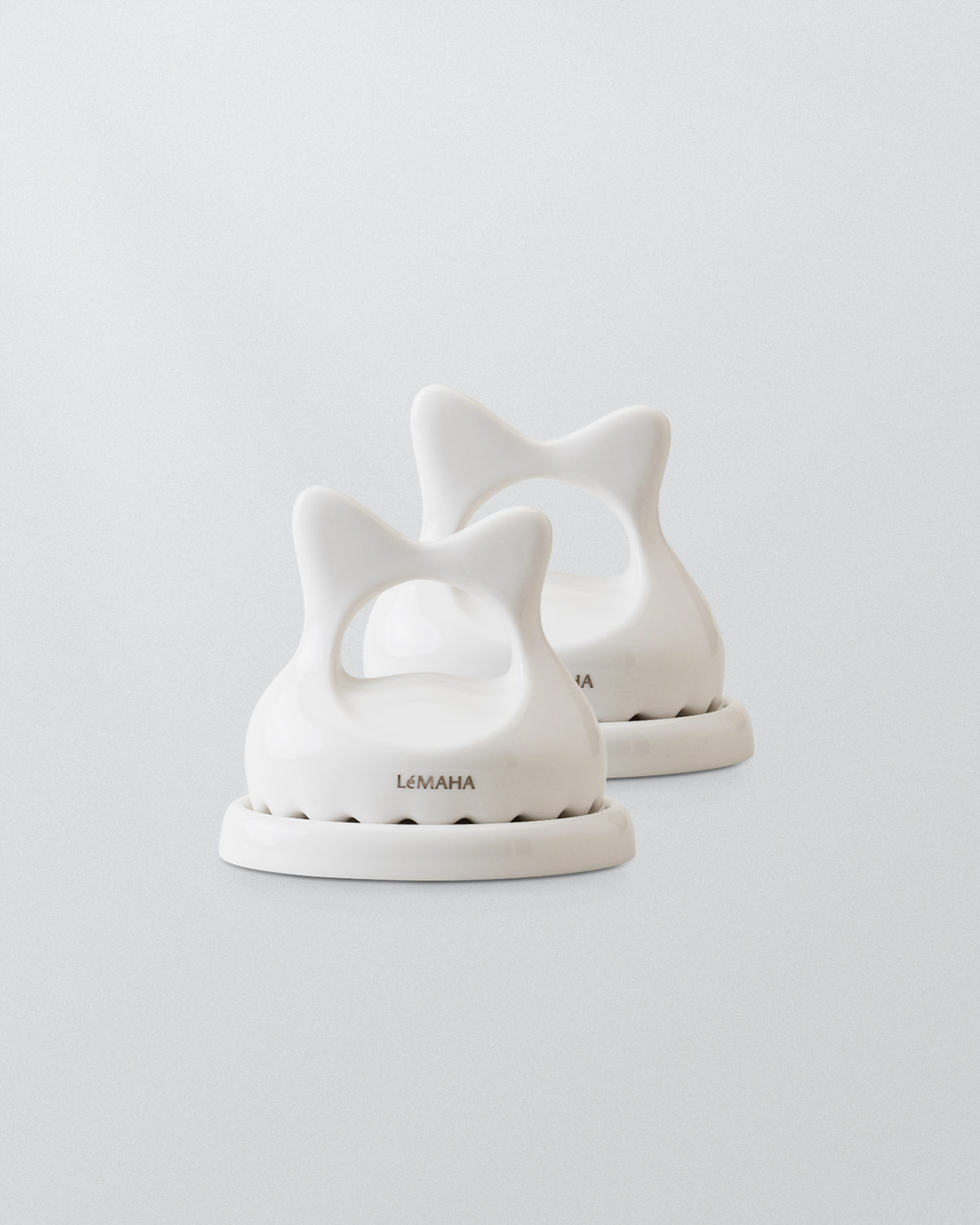 르마하(LEMAHA) [2SET] 르마하 도자기 몸괄사 + 거치대 (세트)