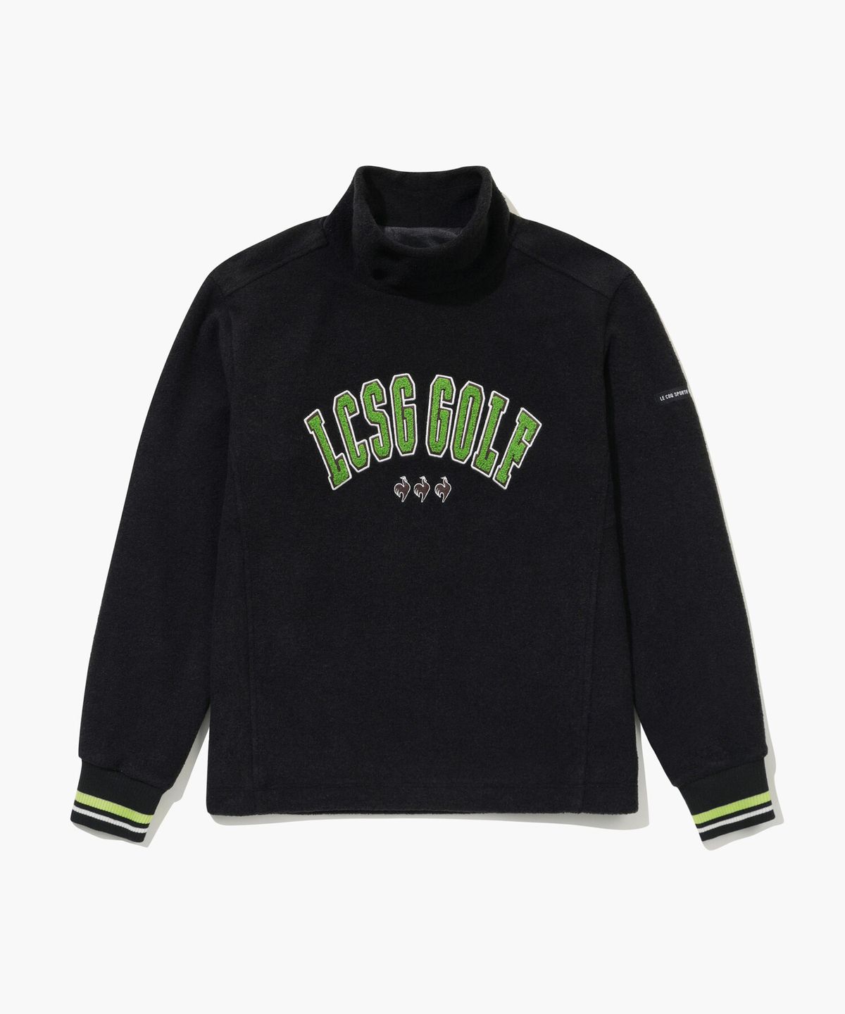 르꼬끄 골프(LECOQ GOLF) 여성 부클 방풍 긴팔 티셔츠 _BLCK GQ422LRLO1