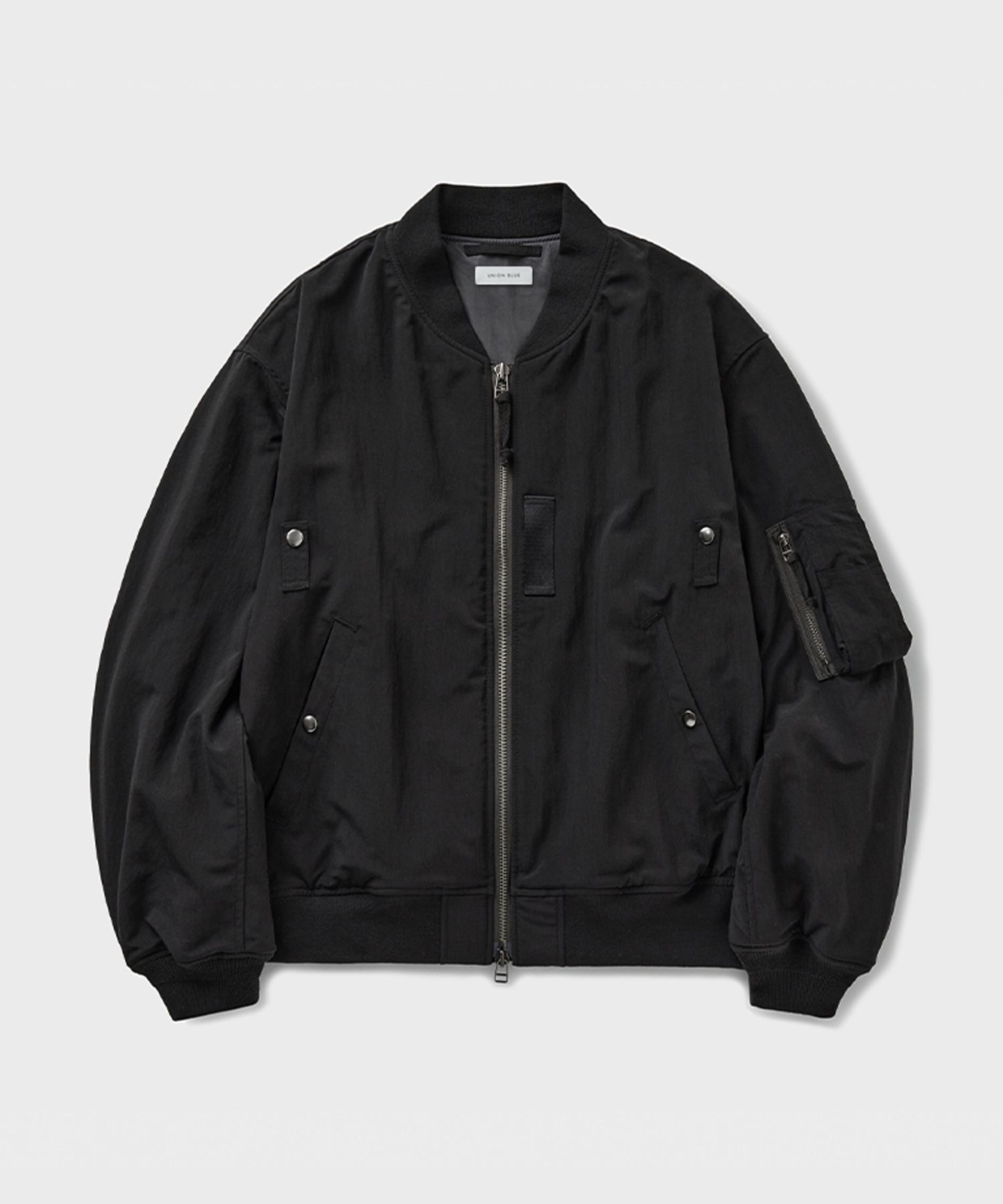 MUSINSA公式 | UNION BLUE MIL MA-1 JACKET [BLACK]