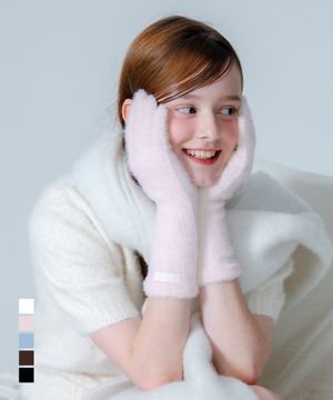 [지수 pick] 허그 앙고라 핑거홀 장갑_5colors