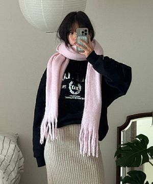 [지수 pick] 스노우 브러쉬드 머플러_12colors