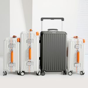 와이드 핸들 컴포트 캐리어 [화이트/다크그레이] 20/24인치