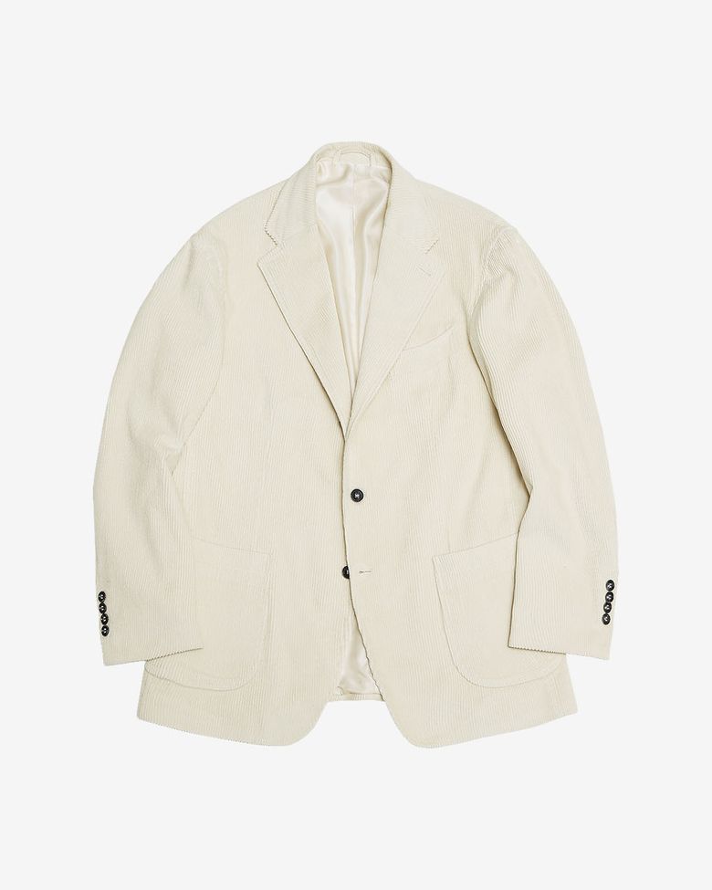 410 Corduroy Washed Jacket (Ivory)