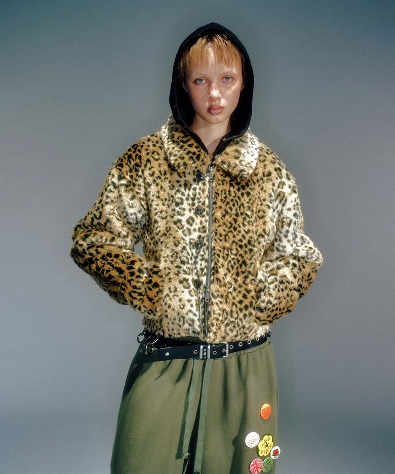 MAGGIE LEOPARD FUR JACKET
