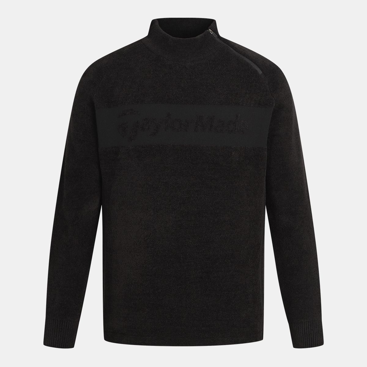테일러메이드 어패럴(TAYLORMADE APPAREL) 남성 비대칭 지퍼 하이넥 니트 TSO-41HG22-199