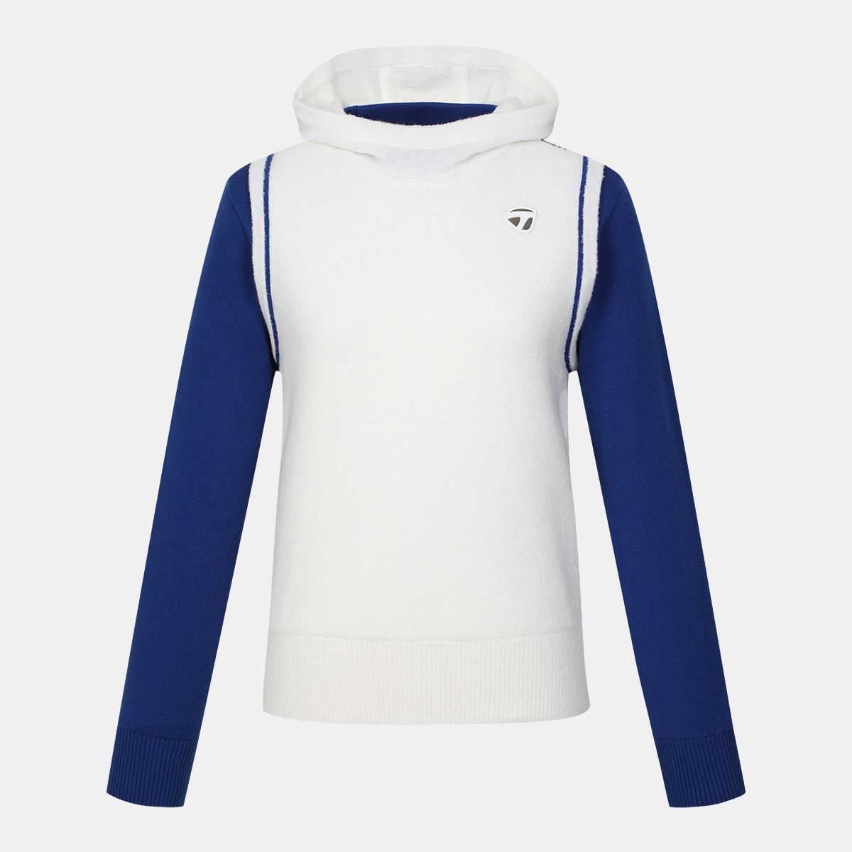테일러메이드 어패럴(TAYLORMADE APPAREL) 여성 레이어드룩 후드 방풍 니트 TSO-81HG25-907