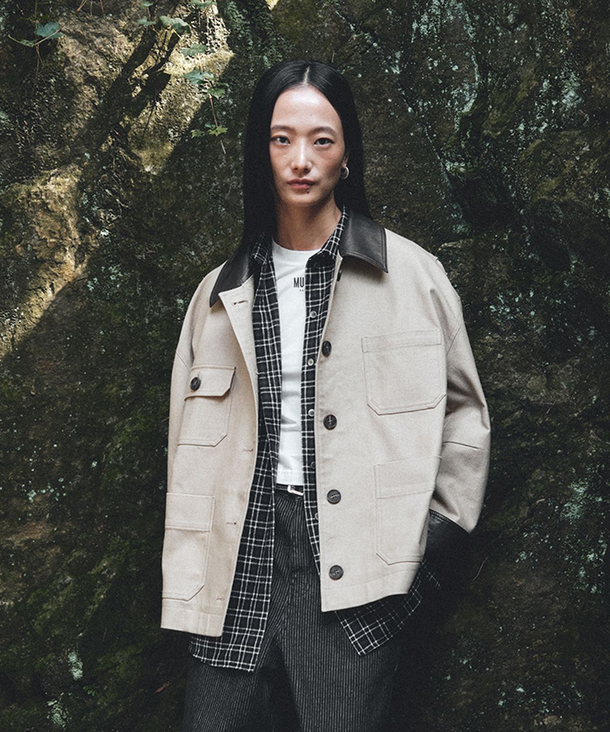 뮤제(MUSEE) [3rd] FALLET Oversize Work Jacket_Beige